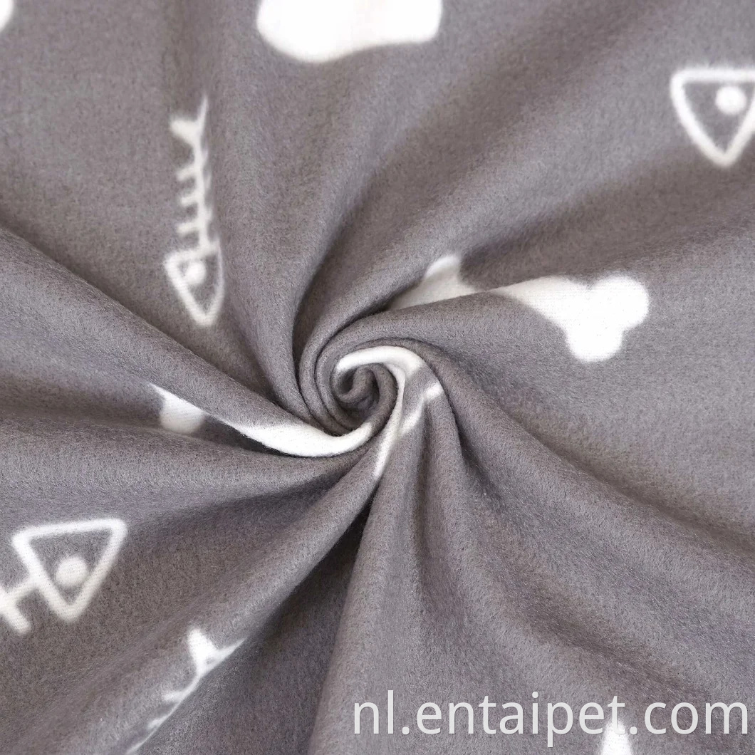 Huisdierproduct huisdier deken deken, warme hondenbed cover poot print fleece gooi deken